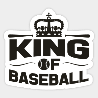 King of Baseball Sticker